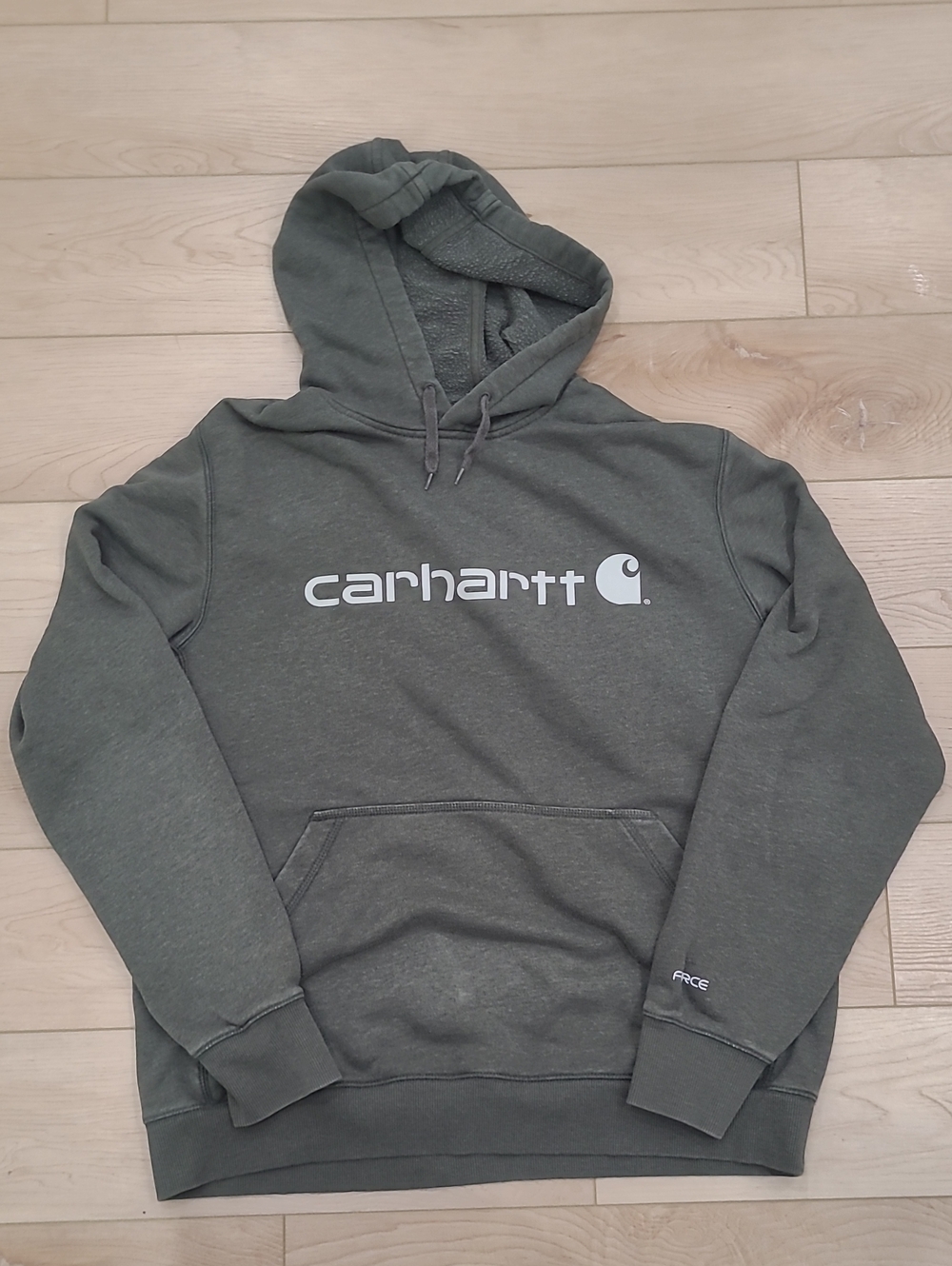 2021 Carhartt Men's Olive Green Logo Hoodie